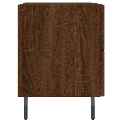 vidaXL Bedside Cabinet Brown Oak 40x35x47.5 cm Engineered Wood