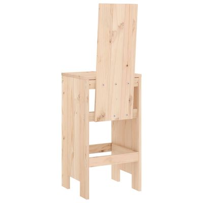 vidaXL Bar Stools 2 pcs 40x42x120 cm Solid Wood Pine