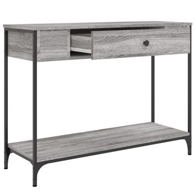 vidaXL Console Table Grey Sonoma 100x34.5x75 cm Engineered Wood