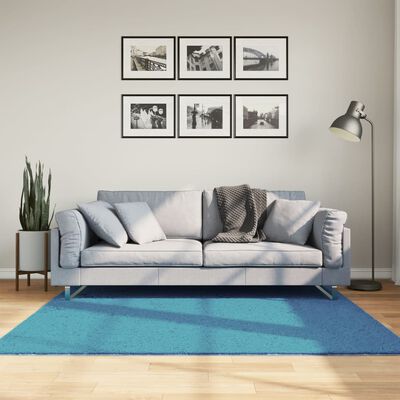 vidaXL Rug OVIEDO Short Pile Turquoise 160x160 cm