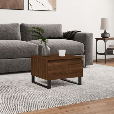 vidaXL Coffee Table Brown Oak 50x46x35 cm Engineered Wood