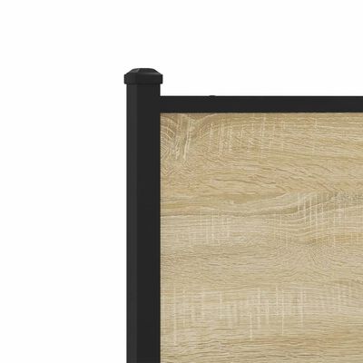 vidaXL Headboard Sonoma 75 cm Engineered Wood and Steel