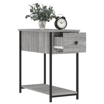 vidaXL Bedside Cabinet Grey Sonoma 30x60x60 cm Engineered Wood