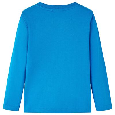 Kids' T-shirt with Long Sleeves Cobalt Blue 140