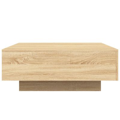 vidaXL Coffee Table Sonoma Oak 80x80x31 cm Engineered Wood