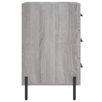 vidaXL Bedside Cabinet Grey Sonoma 40x40x66 cm Engineered Wood