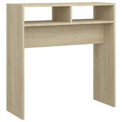 vidaXL Console Table Sonoma Oak 78x30x80 cm Engineered Wood