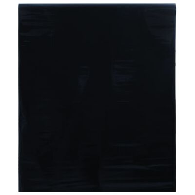 vidaXL Window Film Static Frosted Black 60x500 cm PVC