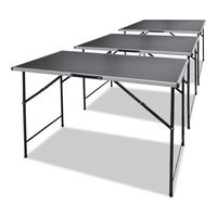 vidaXL Pasting Tables 3 pcs Foldable