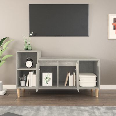 vidaXL TV Cabinet Concrete Grey 100x35x55 cm Engineered Wood