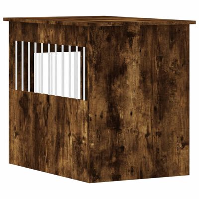 vidaXL Dog Crate Furniture Smoked Oak 55x80x68 cm Engineered Wood