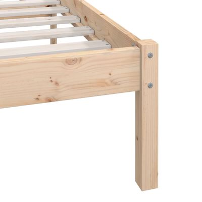 vidaXL Bed Frame without Mattress Solid Wood 200x200 cm