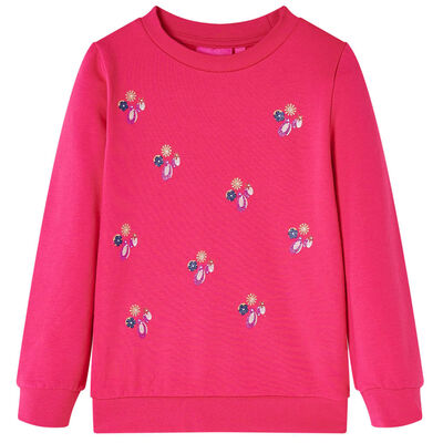 Kids' Sweatshirt Bright Pink 128