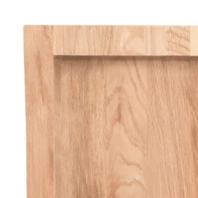 vidaXL Bathroom Countertop Light Brown 120x30x(2-6)cm Treated Solid Wood