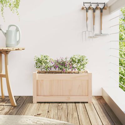 vidaXL Garden Planter 60x31x31 cm Solid Wood Pine