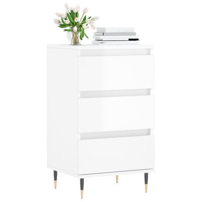 vidaXL Sideboard High Gloss White 40x35x70 cm Engineered Wood