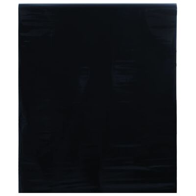 vidaXL Window Film Static Frosted Black 90x500 cm PVC