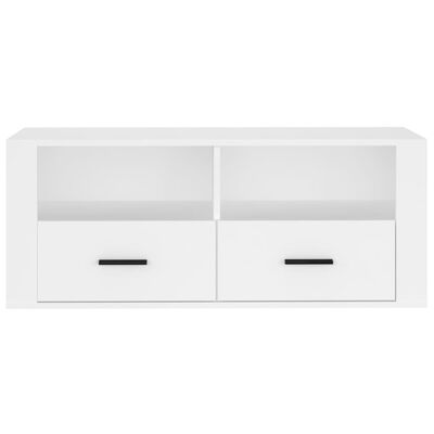 vidaXL TV Cabinet White 100x35x40 cm Engineered Wood