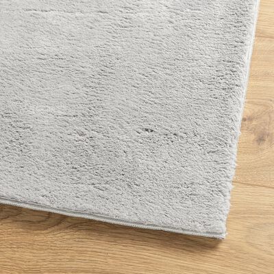 vidaXL Rug HUARTE Short Pile Soft and Washable Grey 240x340 cm