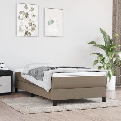 vidaXL Pocket Spring Bed Mattress Taupe 90x190x20 cm Fabric