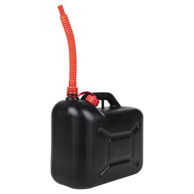 vidaXL Fuel Can with Flexible Spout 3 pcs Black 20 L Plastic