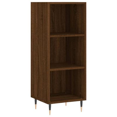 vidaXL Highboard Brown Oak 34.5x34x180 cm Engineered Wood