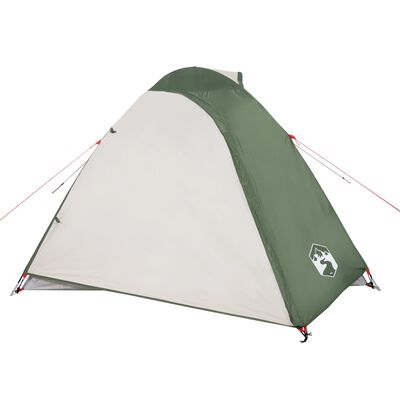 vidaXL Camping Tent Dome 3-Person Green Waterproof