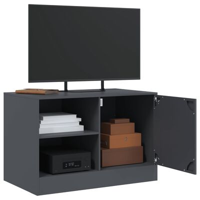 vidaXL TV Cabinets 2 pcs Anthracite 67x39x44 cm Steel