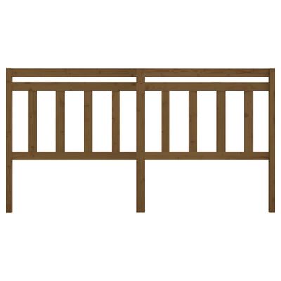 vidaXL Bed Headboard Honey Brown 206x4x100 cm Solid Wood Pine