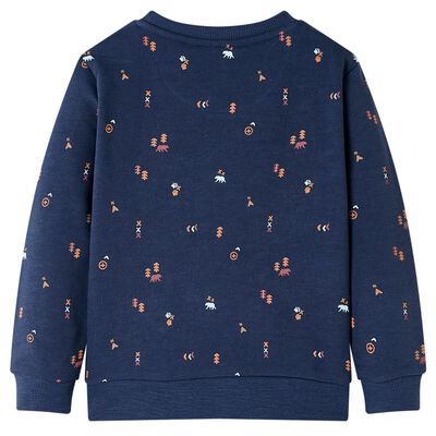 Kids' Sweatshirt Navy Melange 140