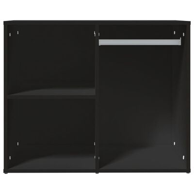 vidaXL Dressing Cabinet Black 80x40x65 cm Engineered Wood