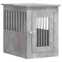 vidaXL Dog Crate Furniture Concrete Grey 45x62x59 cm Engineered Wood