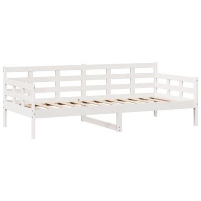 vidaXL Daybed with Drawers without Mattress White 80x200 cm Solid Wood