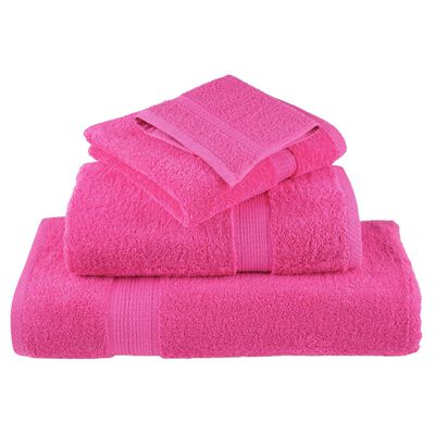 vidaXL Premium Towels SOLUND 2 pcs Pink 100x200 cm 600 gsm