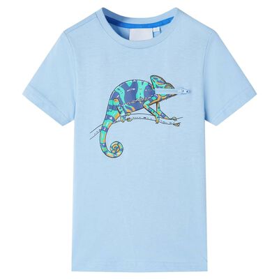 Kids' T-shirt with Short Sleeves Light Blue 140