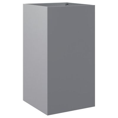 vidaXL Planter Silver 42x38x75 cm Galvanised Steel