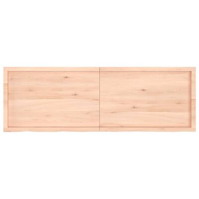 vidaXL Wall Shelf 180x60x(2-6) cm Untreated Solid Wood Oak