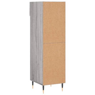 vidaXL Shoe Cabinet Grey Sonoma 30x35x105 cm Engineered Wood