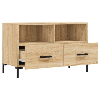 vidaXL TV Cabinet Sonoma Oak 80x36x50 cm Engineered Wood