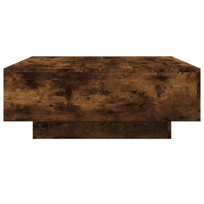 vidaXL Coffee Table Smoked Oak 80x80x31 cm Engineered Wood