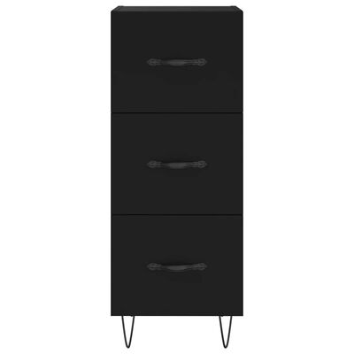 vidaXL Highboard Black 34.5x34x180 cm Engineered Wood