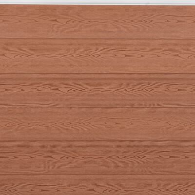 vidaXL Fence Panel Set Brown 699x186 cm WPC