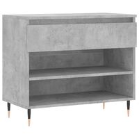 vidaXL Shoe Cabinet Concrete Grey 70x36x60 cm Engineered Wood