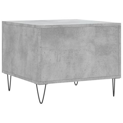 vidaXL Coffee Table Concrete Grey 50x50x40 cm Engineered Wood