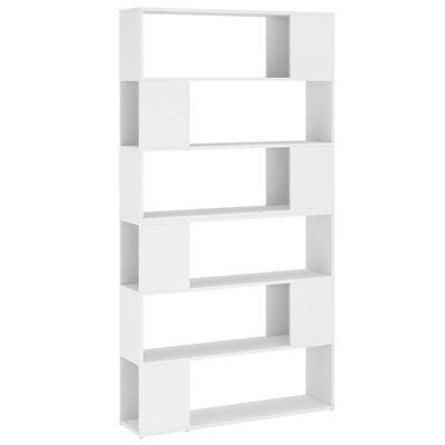 vidaXL Book Cabinet Room Divider White 100x24x188 cm