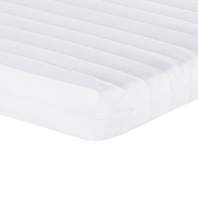 vidaXL Foam Mattress White 90x200 cm 7-Zone Hardness 20 ILD