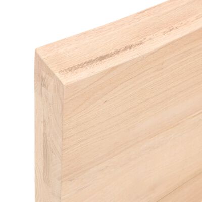 vidaXL Bathroom Countertop 100x30x(2-6) cm Untreated Solid Wood