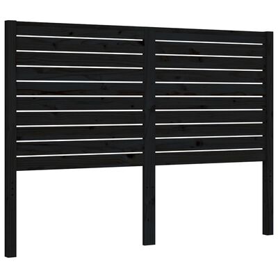 vidaXL Bed Frame without Mattress Black 120x200 cm Solid Wood