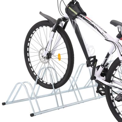 vidaXL Bicycle Stand for 6 Bikes Floor Freestanding Galvanised Steel