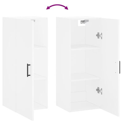 vidaXL Wall Mounted Cabinet White 34.5x34x90 cm